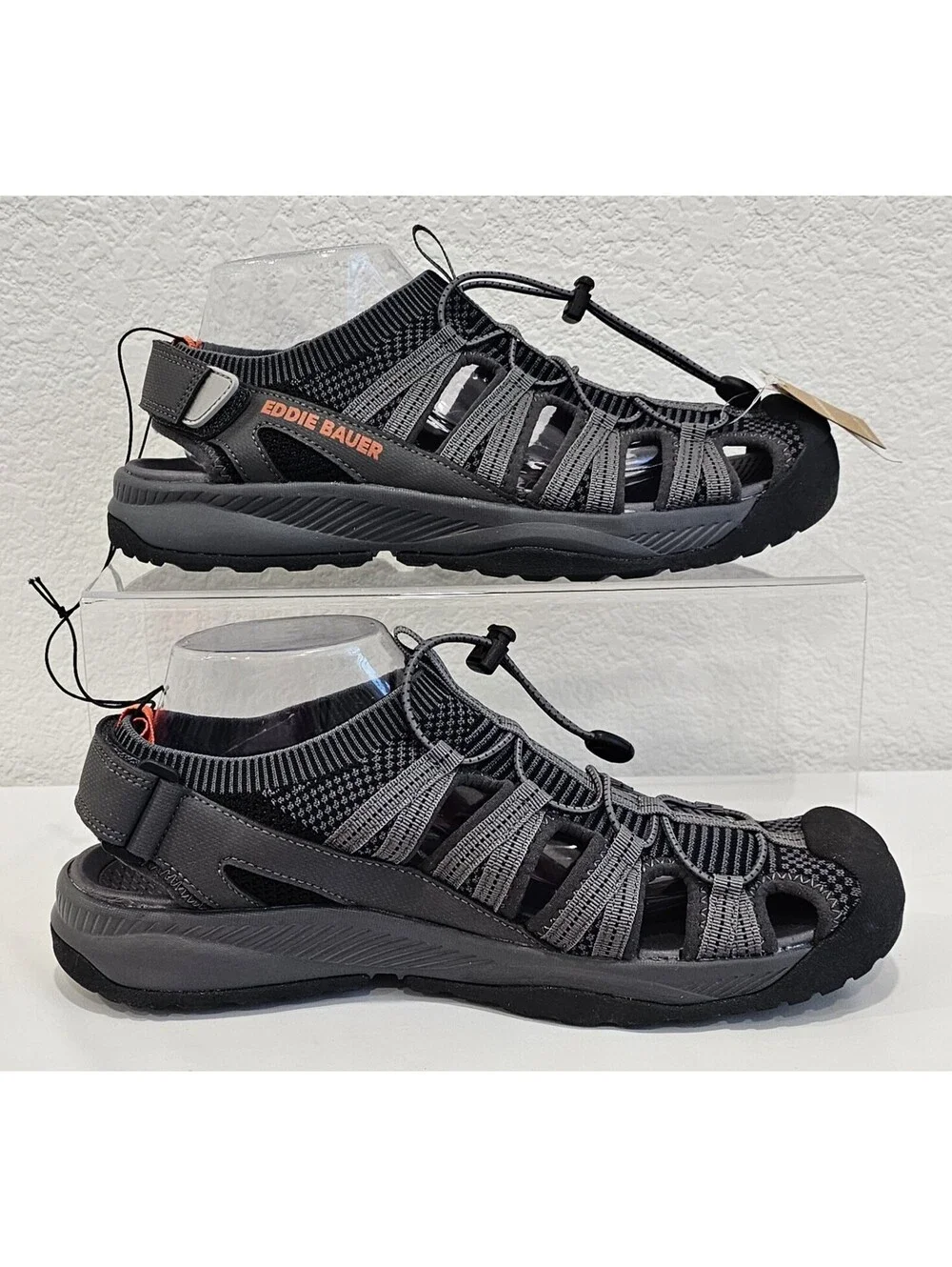 NWT Eddie Bauer Cedar Sport Sandals Men's Size 10 M Gray Outdoor Water Shoes